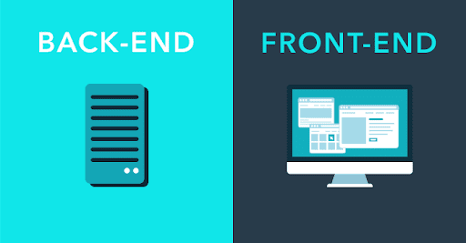 frontend و backend