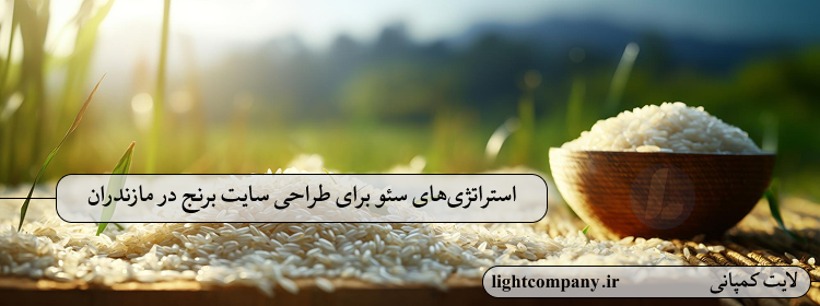 استراتژیهای سئو برای طراحی سایت برنج در مازندران