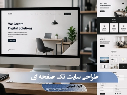 خدمات طراحی سایت تک صفحه ای
